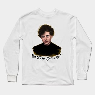 Fanart Timothee Chalamet Merch Long Sleeve T-Shirt